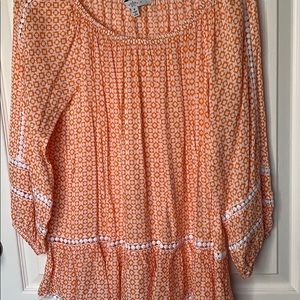 Fever coral shirt with gorgeous detail